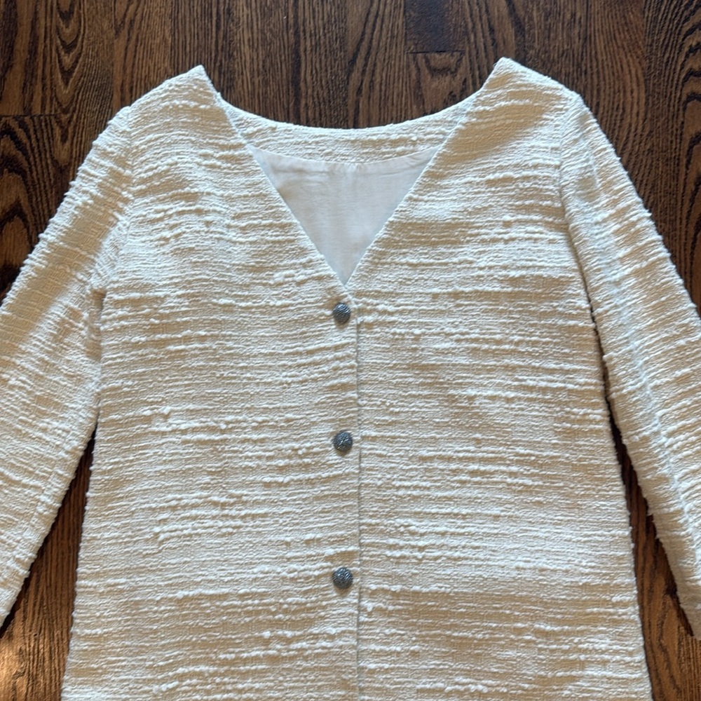 ba&sh Cream Tweed Mini Dress - Picture 7 of 14